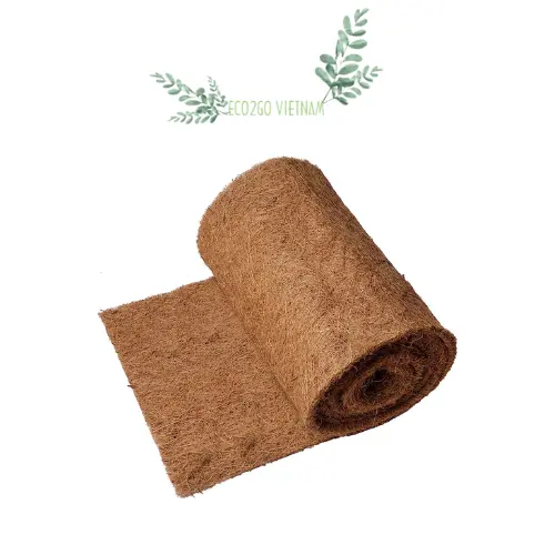 Wholesale High Quality Coconut Fiber Mat/Coconut Fiber Roll/Coconut Fiber Mesh Roll Eco-Friendly By Eco2go Vietnam