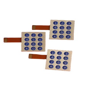 Teclado de interruptor de silicona resistente al agua de alta calidad, Panel de superposición gráfica de alto Control, botón de teclado de membrana - Product Image 1
