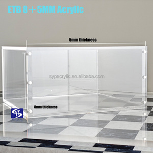 Syp Custom Clear Uv Acryl Voor Pokemon Tcg Verzegelde Elite Trainer Box Etb Crown Zenith 8 + 5Mm Acryl <span class=keywords><strong>Case</strong></span> Met Sterke Magneet - Product Image 3