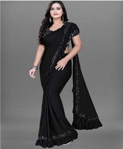 Beautiful Bollywood Designer Traditional Indian Clothing From <strong>Surat</strong> in Low Price Sari with Blouse 1 Minute Saree Fashion Alphanumero - Product Image 2