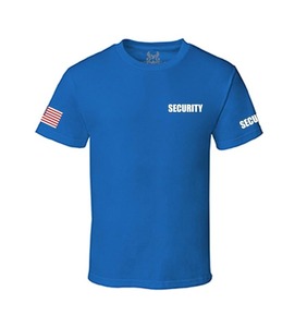 Factory Direct Sell Printed Short Sleeve <strong>T</strong> Shirt Security Guard Uniform Tops for Male and Female - Product Image 5