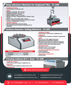 Instrumento EIE, equipo de prueba de cerámica Digital, Material de acero para pavimento de cemento, baldosas de hormigón, probador de abrasión profunda, uso en laboratorio - Product Image 6