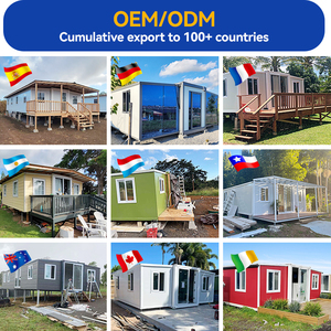 Chất lượng cao đúc sẵn sống container mở rộng nhà 2 3 4 phòng ngủ prefab biệt thự gấp nhà Casa di động - Product Image 5