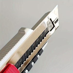 Heavy <strong>Duty</strong> 18mm Wider Sharp Carbon Steel Blade Utility Knife with 5 Retractable Blades DIY Box <strong>Cutter</strong> for Cartons - Product Image 5