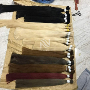 <strong>Best</strong> <strong>Price</strong> <strong>on</strong> Virgin Remy Bulk Extensions Double Drawn Vietnamese Human Hair Raw Material Wave Style 8 Inches Stretched Length - Product Image 3