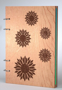 Đánh bóng bằng gỗ Nhật ký bìa với Vector trang trí mô hình-Tùy chỉnh hình dạng máy tính xách tay bìa - Product Image 5