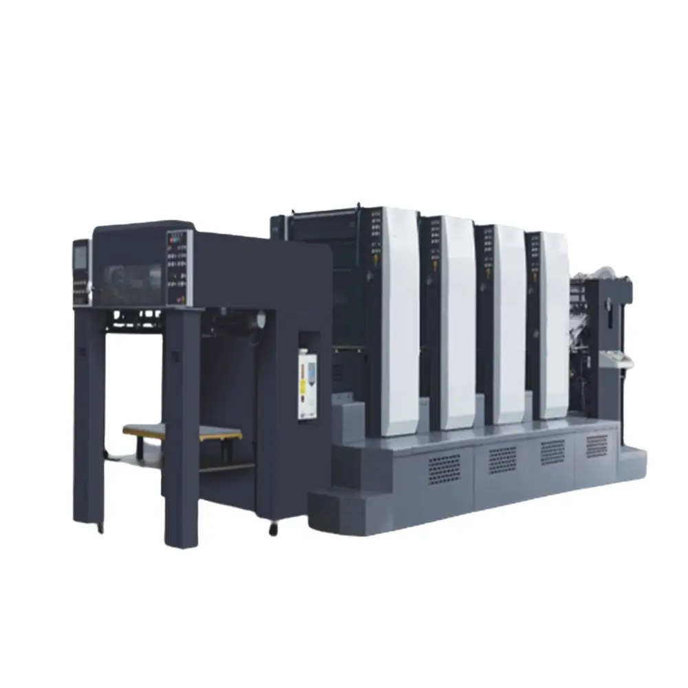 Página e Impressora Offset Tipo Impressora Impressora Plana Impressora Automática Quente Produto 2019 Multicolor 4 Cores Fornecido