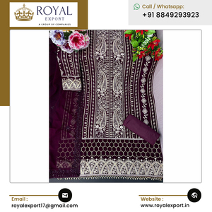 Made in <strong>India</strong> Launching New Indian Ethnic Clothing Heavy Georgette Plazzo Set with Sequence &amp; Embroidery Work - Product Image 6