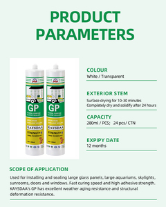 Haute qualité 300ml 600ml pour Wacker même qualité GP acide silicone neutre Silicone mastic Construction adhésif - Product Image 2