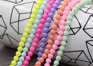 6-12mm Round Glass <strong>Beads</strong> for Jewelry Making Bracelet <strong>Beads</strong> 16.5 Inch Strand Pretty <strong>Beads</strong> for Crafts Wholesale Price - Product Image 3