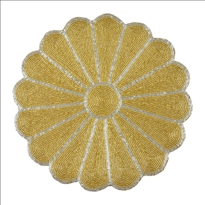 厂家直销优质圆形工匠设计手工100% 餐桌餐垫 - Product Image 1