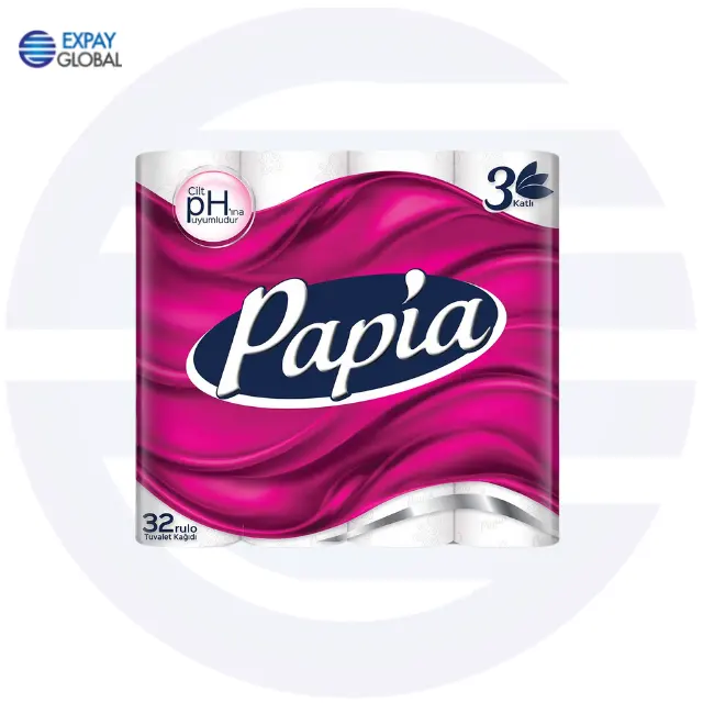 Pour papiers de toilette Papia 3 plis 32 rouleaux produits originaux toutes sortes