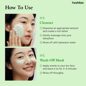 OEM màu xanh lá cây cà chua lỗ chân lông Detox đất sét mặt nạ chất tẩy rửa-Hương thơm miễn phí, ăn chay, lỗ chân lông giảm thiểu, mụn đầu đen chăm sóc - Product Image 6