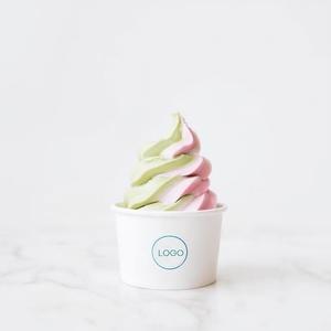 Toptan özel Logo biyobozunur tek kullanımlık 2oz 4oz 5oz 6oz 8oz 10oz kağıt dondurma bardak deli kağıt bardaklar kapaklı - Product Image 5