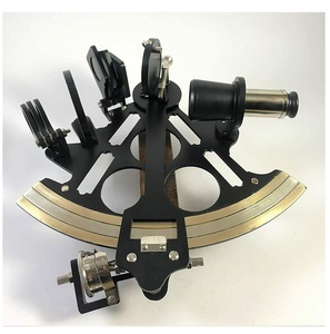 Strumento sestante <span class=keywords><strong>in</strong></span> ottone lavorazione nautica sestante lavoro ottone micrometro tamburo lettura nero finito solido - Product Image 5