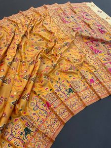 ההודי katan saree מעצב האחרון ללבוש מסיבת חתונה נשים נשים ללבוש pashmina משי רקמה משי sari עם חולצה