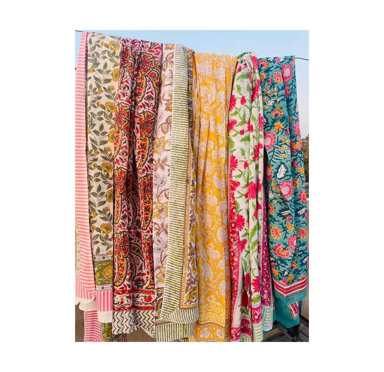 Sarongs de algodón suave con estampado de bloques grandes para mujer Vintage Stylesh Bohemian Beach Sarong Warps Boho Cotton Neck Head Warp Holiday
