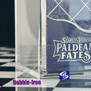 Syp Custom Clear Uv Acryl Voor Pokemon Tcg Verzegelde Elite Trainer Box Etb Crown Zenith 8 + 5Mm Acryl <span class=keywords><strong>Case</strong></span> Met Sterke Magneet - Product Image 5