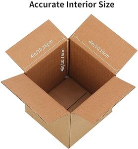 4 X 4 X 4 Corrugated Cardboard <strong>Box</strong> - <strong>3</strong> Ply for Packing, Moving, Shipping, Gifting, and Multi-Purpose Use. - Product Image 4