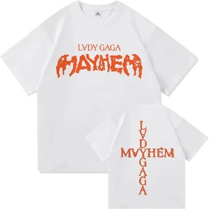 Lady Gaga <strong>Mayhem</strong> New Album Tee <strong>Shirt</strong> Homme New in Top Tees Men ringer short sleeve Round Neck Printing Pullover T-<strong>Shirt</strong> 50513 - Product Image 6