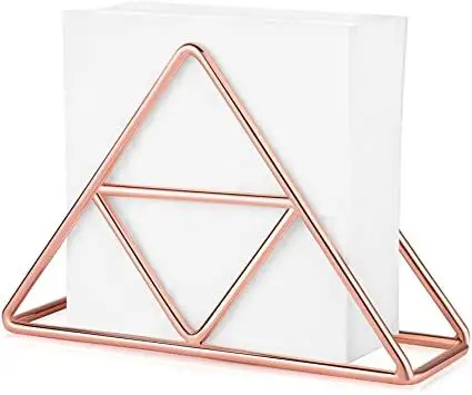 Copper Plating Stainless Steel Wire Napkin Holder Table Top Home Decor Best Selling New Design