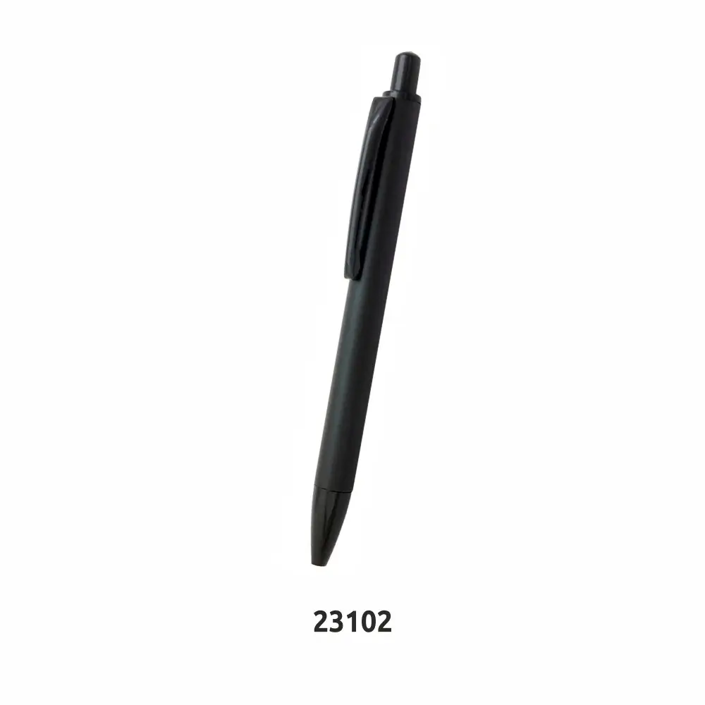 Venta al por mayor de alta calidad personalizado Folio negro BT pluma de tinta suministros de oficina 0,6mm Simple suave escritura bola pluma de tinta suave