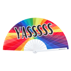 13 inch dòng nhảy popping Fan Clack khởi động trên mặt đất lớn lễ hội gấp người hâm mộ Pop người hâm mộ cho phụ nữ có thể gập lại đám cưới khiêu vũ - Product Image 2