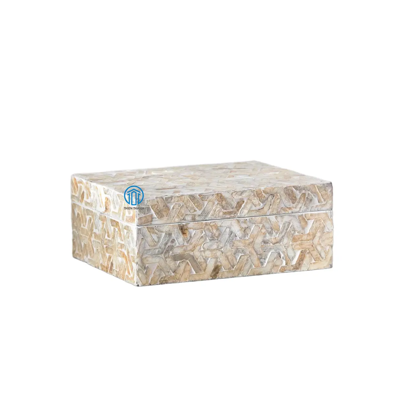 Cajas de fregona únicas modernas decoración del hogar contenedor de incrustaciones de madreperla de madera para caja de almacenamiento de postres hecha en Vietnam