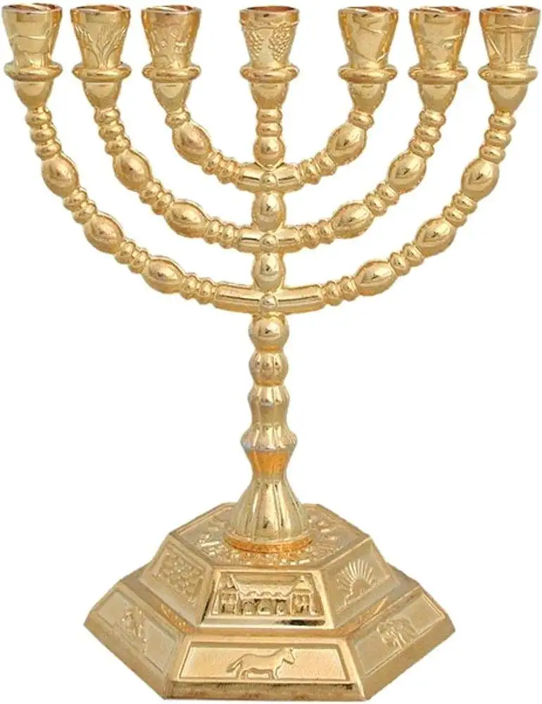 Bougeoirs Menorah Juive Religions Candélabres Hanukkah Chandeliers 7 Branches