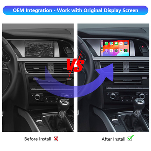 Autommi A4L A5 Q5オートエレクトロニクスアップルワイヤレスカープレイアダプターモジュールAndroid Auto Integrated for Audi Auto Integrationキット - Product Image 3