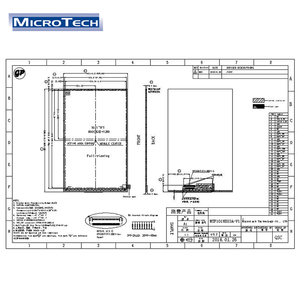 Interfaz de 10,1 pulgadas 800x1280 MIinterface 250/350 brillo TFT LCD módulo y estar equipado con pantalla táctil TFT