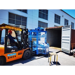 Máquina de fabricación de bloques con caja controladora, tolva transportadora de cinta mezcladora - Product Image 2