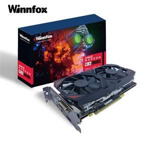 热卖Winnfox新Gpu视频卡RX 580 GDDR5 8GB 256位双风扇DVI DP HDM1游戏电脑显卡 - Product Image 6