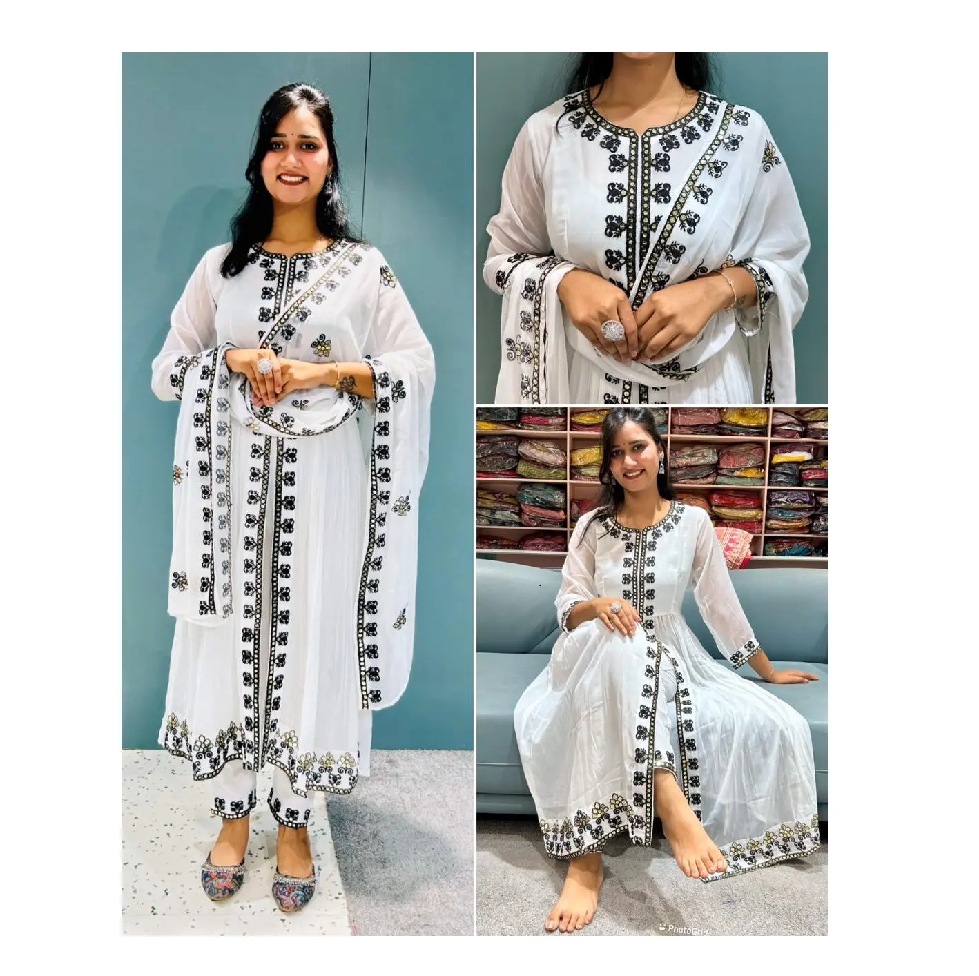 Zomerkleding Lange Maat Anarkali Kurti Met Broek En Dupatta Voor Vrouwen Kopen Voor De Beste Prijs