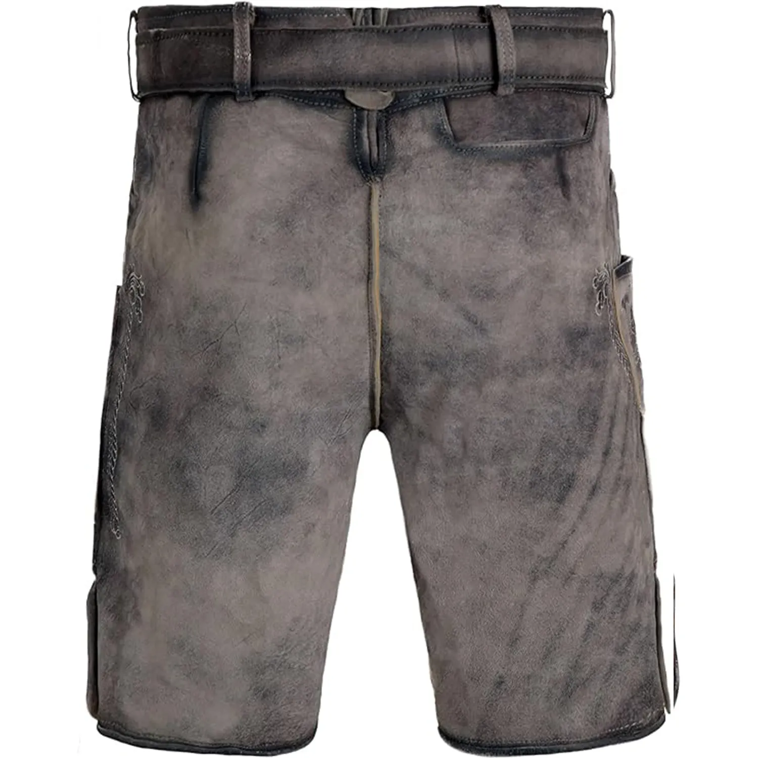 Fabricant d'or Lederhosen pour hommes en cuir véritable bavarois Lederhosen pour hommes Maroon Munchen Bavaria Trachten Pantalon