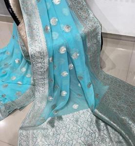 משי ג 'ורג' ט טהור לקנות sarees במחיר הסיטונאי
