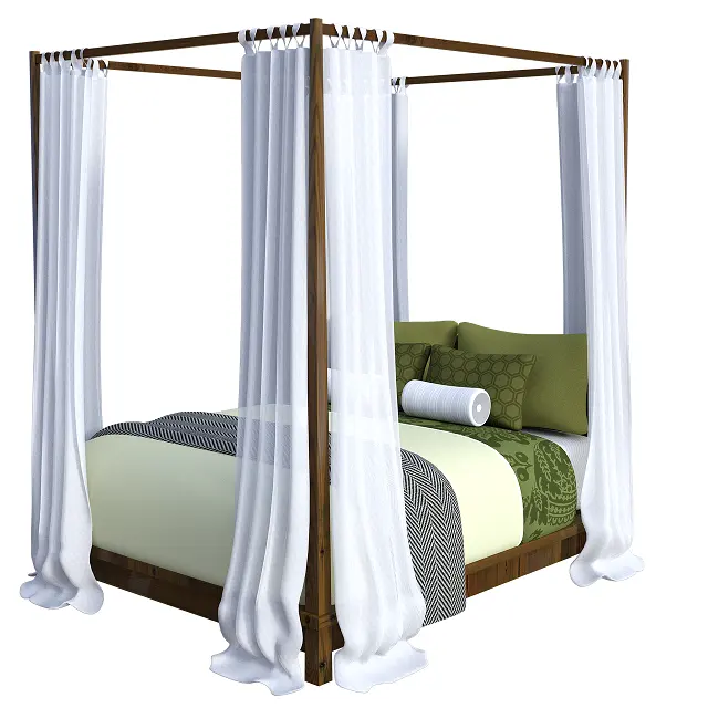 Sells Bedroom Decoration Curtains Hot Selling 100% Polyester Fabric Blackout Canopy Bed Curtains Factory direct sale low price