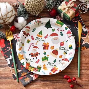 Compostable yemek 9 inç yuvarlak plakalar özel Logo biyobozunur plakaları 320 GSM yuvarlak beyaz kağıt tabaklar <span class=keywords><strong>SSS</strong></span> kalite