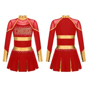 CHEER ชุดเชียร์ลีดเดอร์ประดับพลอยเทียมรูปดาวล้วนเครื่องแบบเชียร์ลีดเดอร์ชุดเชียร์ลีดเดอร์ผลิตตามสั่ง - Product Image 5