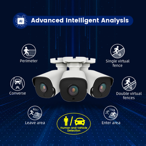 8MP H.265 fisso 2.8mm obiettivo di sorveglianza IP bullet telecamera di rete esterna rilevamento umano/veicolo cctv security 4K PoE camera - Product Image 5