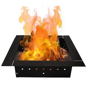 安全でクリーンな燃焼体験のための安定したベースとヒートシールド付き大容量屋外ファイヤーリング - Product Image 1