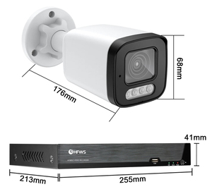 3MP Poe安全摄像系统双向音频彩色夜视8CH Nvr IP闭路电视IP66防水Xmeye应用 - Product Image 4