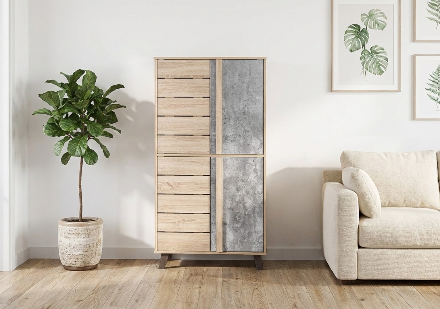 Light Somana Oak + Light Marble