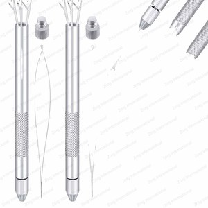 Gancho de aluminio multifunción, enhebrador de bucle de aguja para microanillos, cuentas, enlaces, extensión de pelo de Punta I - Product Image 4