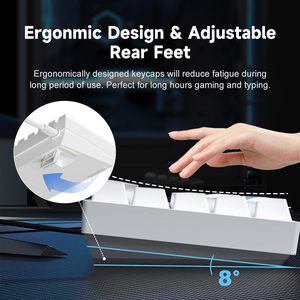 Teclas ABS con retroiluminación RGB TK68, Teclado mecánico de juego con cable tipo C sin conflicto de teclas completas para ordenador y portátil para juegos - Product Image 6