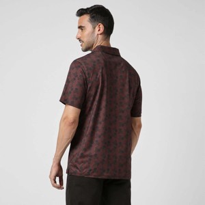 Trend moda örme erkek Polo gömlekler hızlı kuru üstün kumaş nefes kısa alınan özel Logo düz renk gömlek