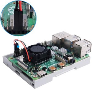 <strong>Case</strong> for <strong>Raspberry</strong> <strong>Pi</strong> 4B/3, DIN Rail <strong>Case</strong> Cover Enclosure with Fan for <strong>Raspberry</strong> <strong>Pi</strong> 4 - Product Image 2