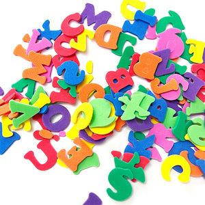 96 pcs 2cm bọt chữ hoa số lượng lớn <span class=keywords><strong>Craft</strong></span> Set-mềm linh hoạt Đồ chơi giáo dục cho 5 đến 7 năm 8 màu sắc - Product Image 4