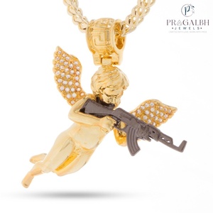 Adalet meleği kolye buz Righteous güç Archangel misilleme kolye kolye koruma ve yargı kombine karşılar - Product Image 1