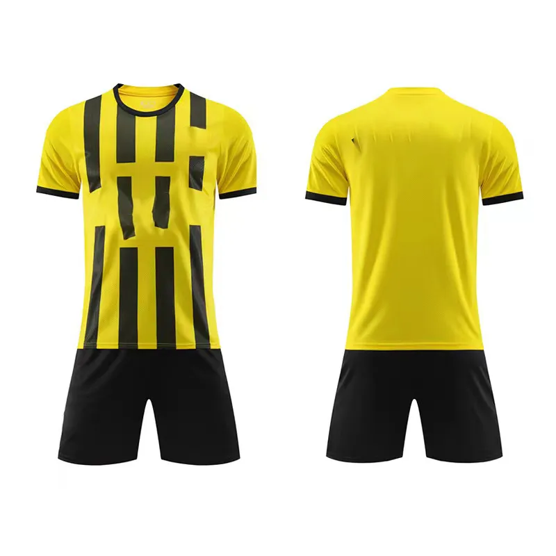 Conjunto de camisetas de fútbol al por mayor, uniformes de fútbol con el mejor diseño, camisetas de fútbol personalizadas, uniforme de fútbol transpirable de secado rápido para hombres